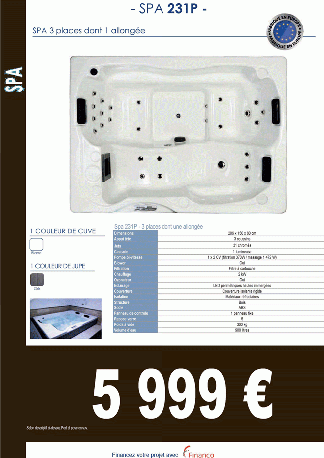 Portes Ouvertes APA 37_arrosage_pompes_piscines_spas_Spa 231P_Porcril_Vita Spas_Jacuzzi