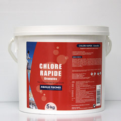 Chlore rapide granulés 5 Kgs