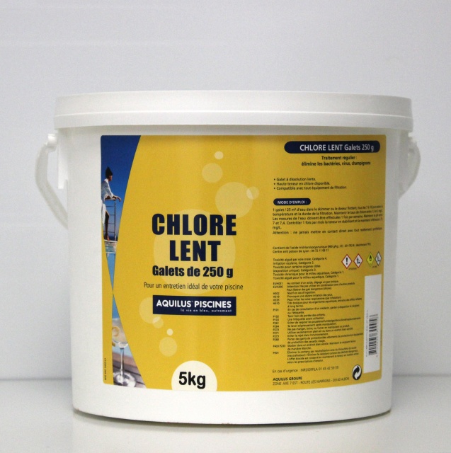 Chlore lent 250g 5 Kgs Sté APA 37