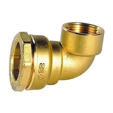 COUDES TARAUDES LAITON A COMPRESSION POUR PE Sté APA 37